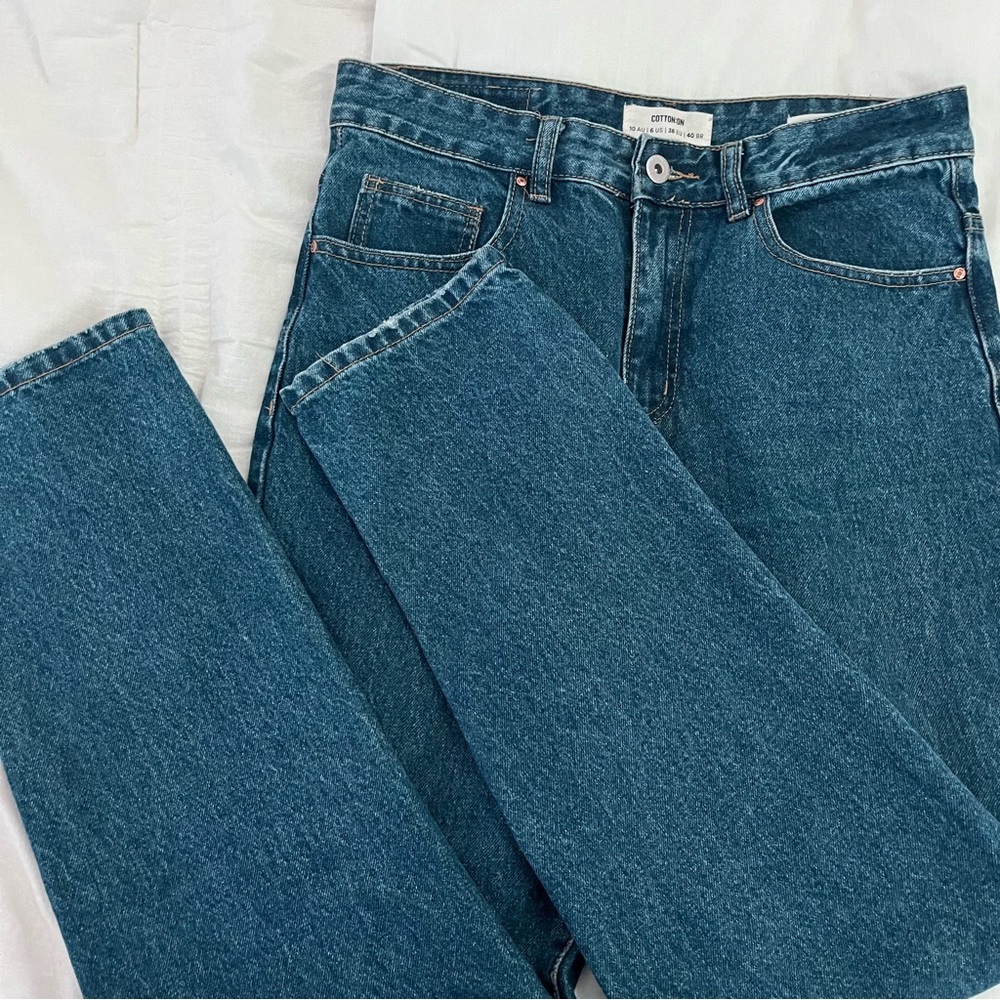 Cotton On Dark Wash Mom Jeans